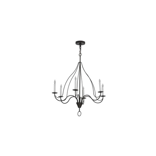 Polonaise 6 Light 36" Wide Taper Candle Style Chandelier