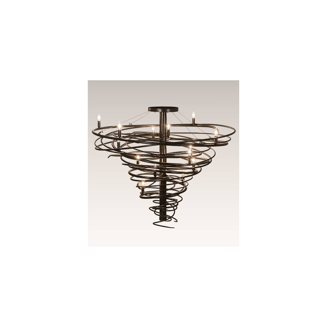 Cyclone 14 Light 48" Wide Taper Candle Style Chandelier