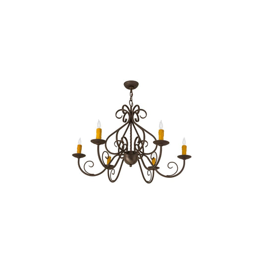 Jenna 6 Light 36" Wide Taper Candle Style Chandelier