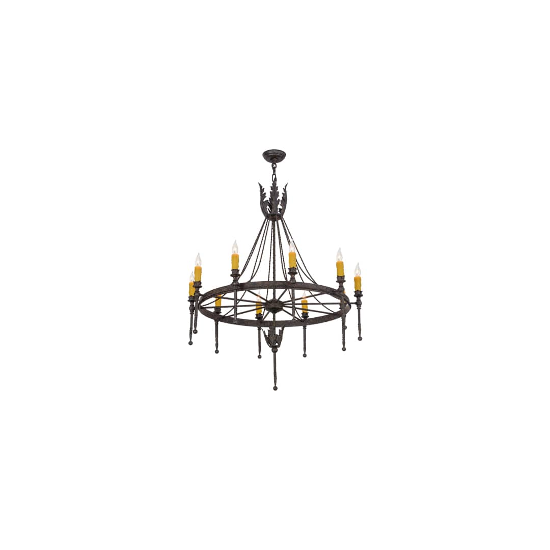 Amaury 10 Light 36" Wide Taper Candle Style Chandelier