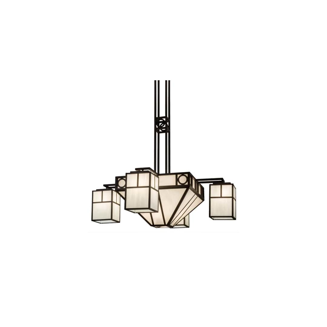 Mission Chic 12 Light 60" Wide Chandelier