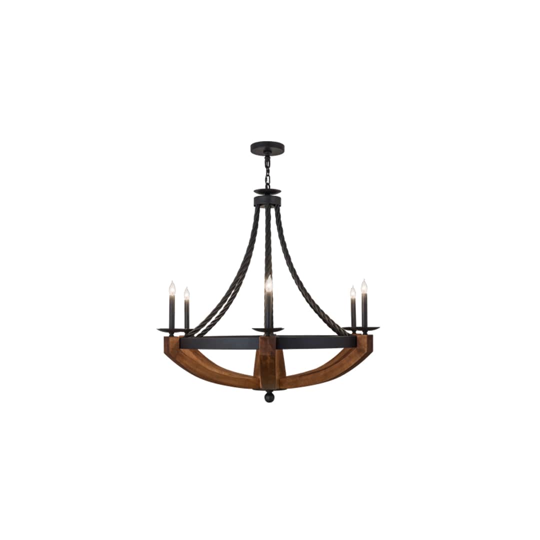 Doyle 6 Light 42" Wide Taper Candle Style Chandelier