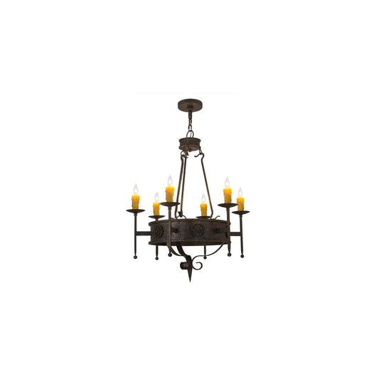 Lorenzo 6 Light 30" Wide Taper Candle Style Chandelier