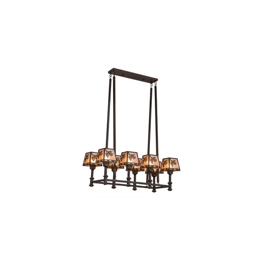 Balsam Pine 8 Light 17" Wide Linear Chandelier