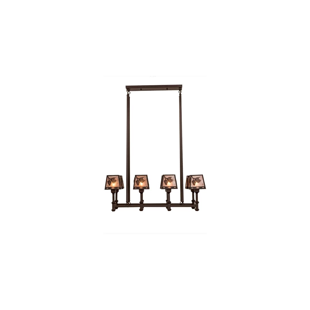 Balsam Pine 8 Light 17" Wide Linear Chandelier