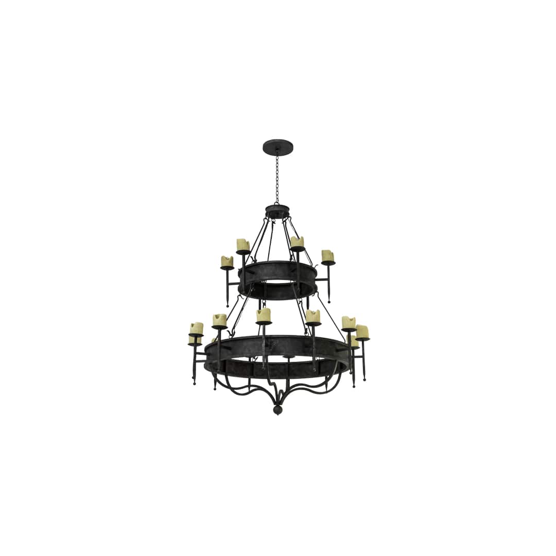 Marta 18 Light 60" Wide Pillar Candle Ring Chandelier