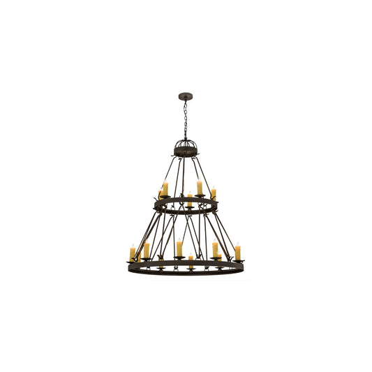 Lakeshore 15 Light 48" Wide Taper Candle Ring Chandelier