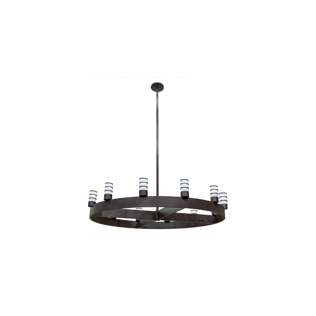 Molle Cilindro 12 Light 94" Wide Ring Chandelier
