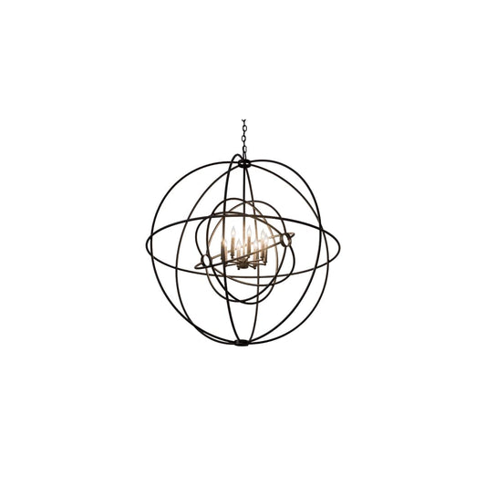 Atom Enerjisi 8 Light 43" Wide Taper Candle Style Chandelier