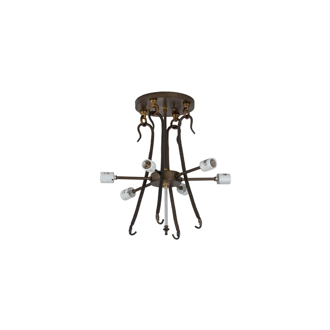 Acorn 6 Light 36" Wide Semi-Flush Bowl Ceiling Fixture