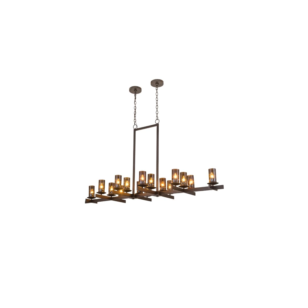 Long Dante 16 Light 30" Wide Linear Chandelier