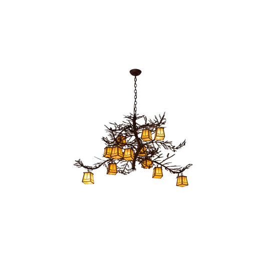 Pine Branch Valley View 12 Light 40" Wide Chandelier