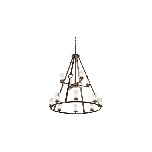 Loxley Hugo 12 Light 38" Wide Ring Chandelier