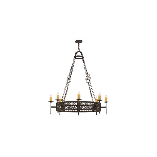 Toscano 8 Light 48" Wide Taper Candle Style Chandelier