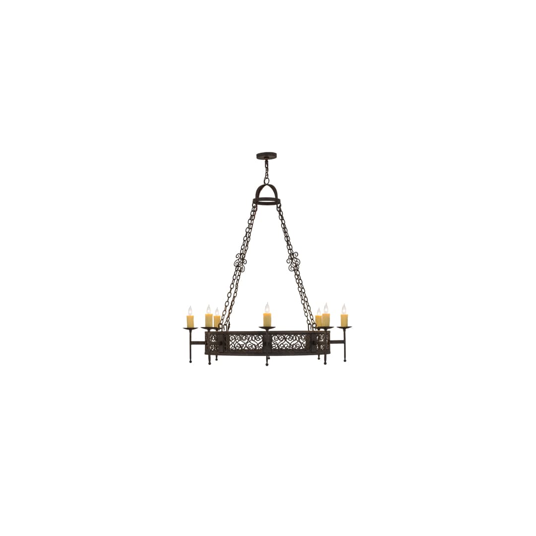Toscano 8 Light 48" Wide Taper Candle Style Chandelier