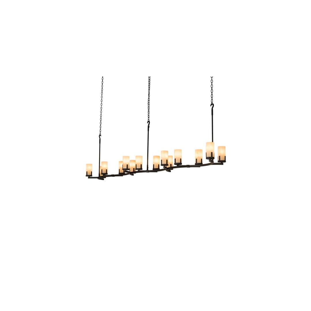 Long Cero 14 Light 24" Wide Linear Chandelier