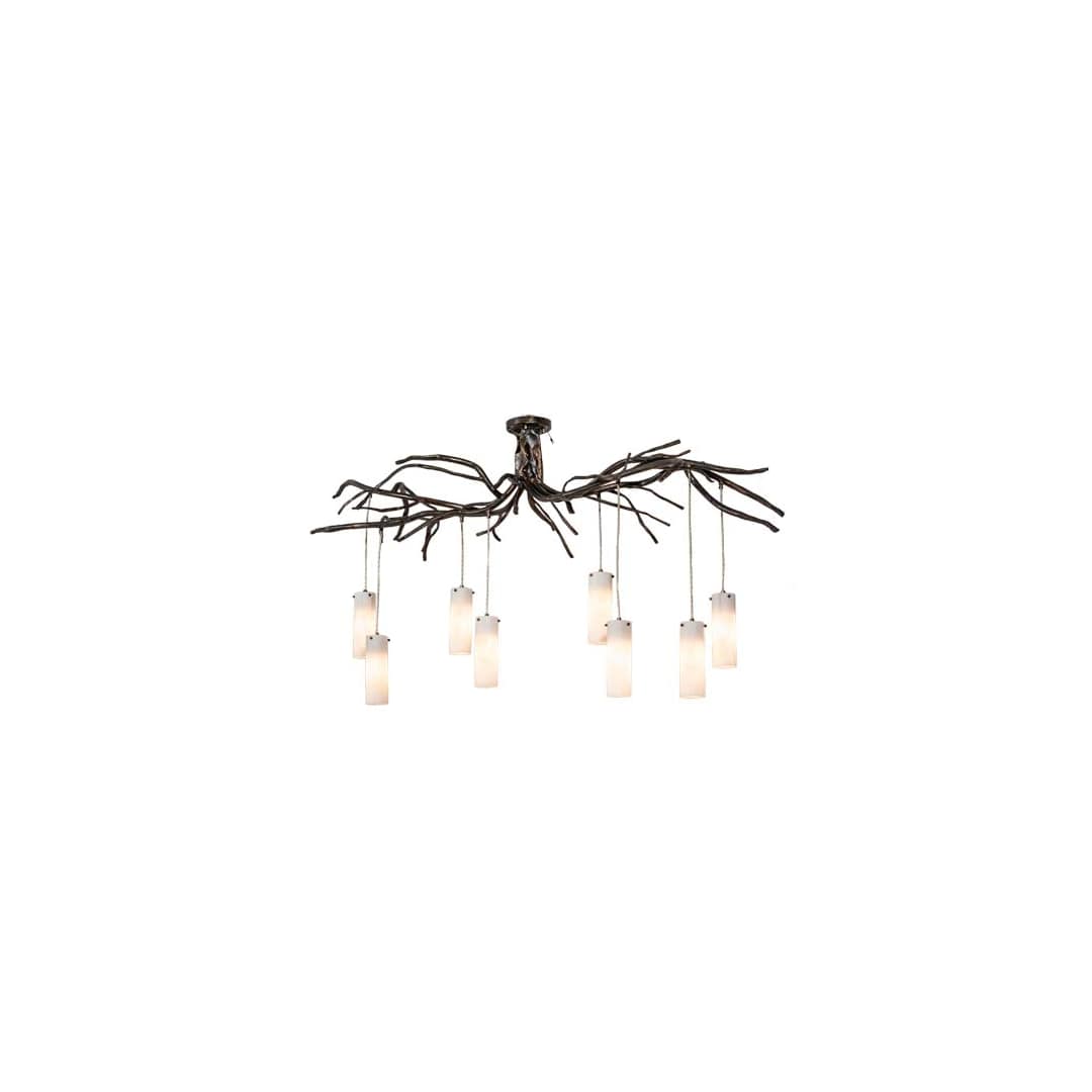 Long Winter Solstice 8 Light 20" Wide Linear Chandelier