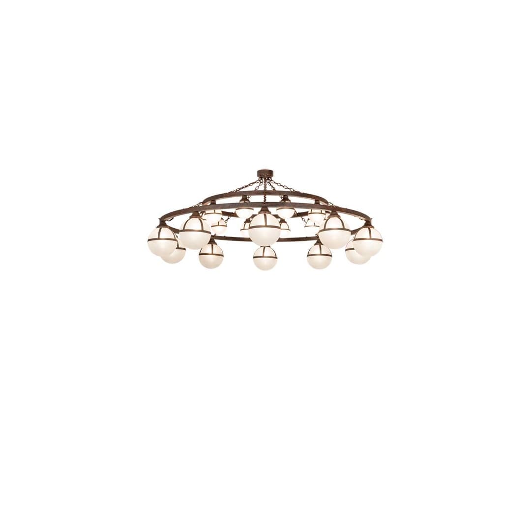 Bola 20 Light 84" Wide Ring Chandelier