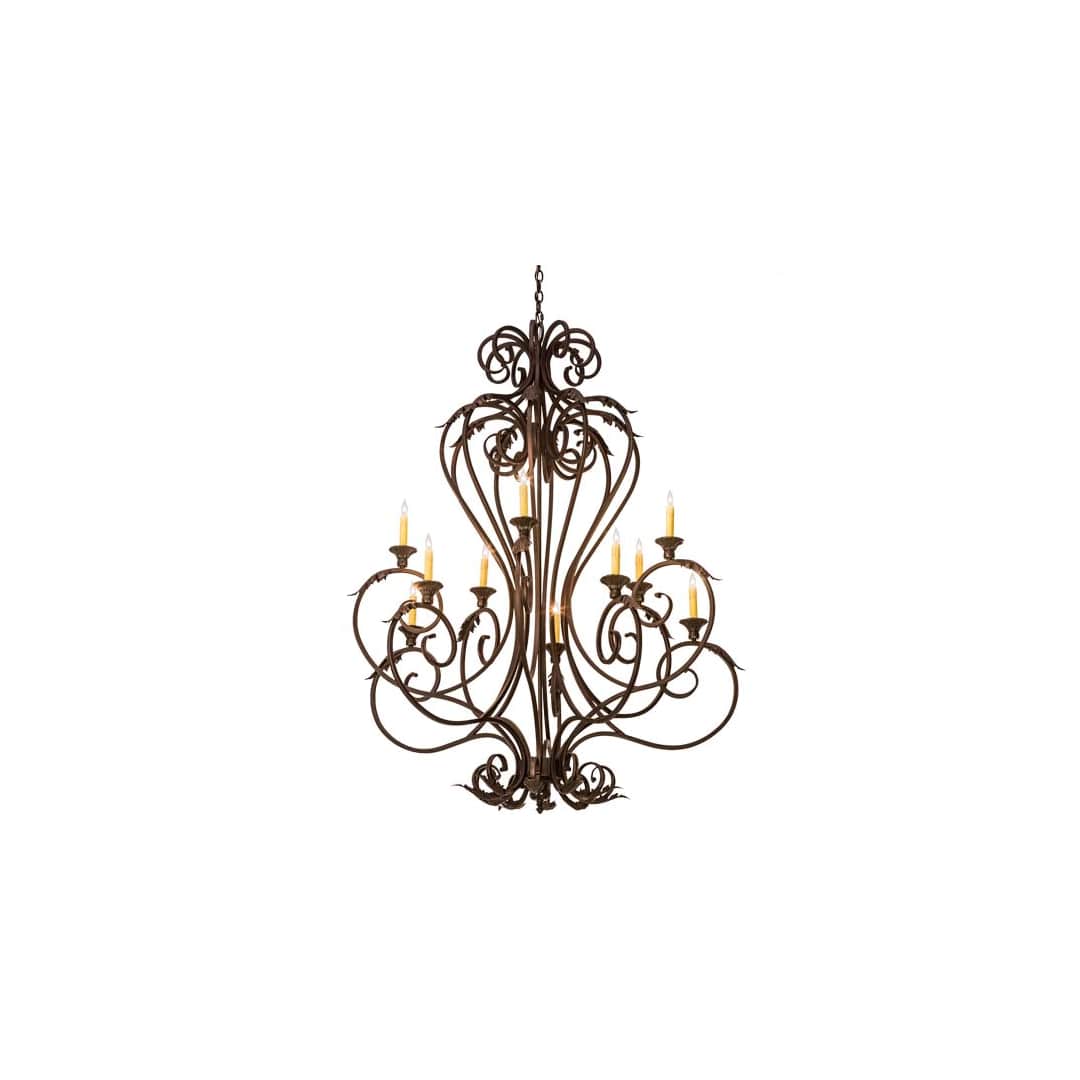 Josephine 10 Light 48" Wide Taper Candle Style Chandelier