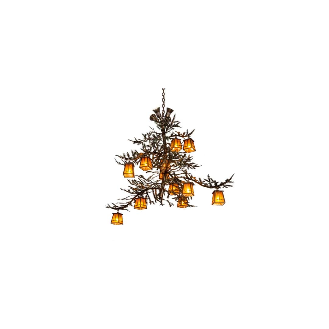 Pine Branch 12 Light 52" Wide Chandelier