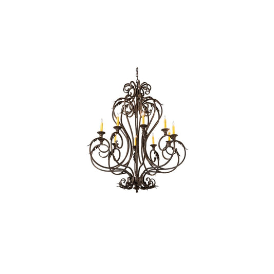 Josephine 10 Light 42" Wide Taper Candle Style Chandelier