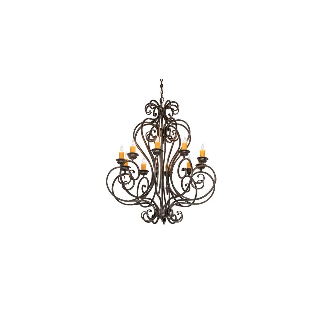 Fernando 10 Light 42" Wide Taper Candle Style Chandelier