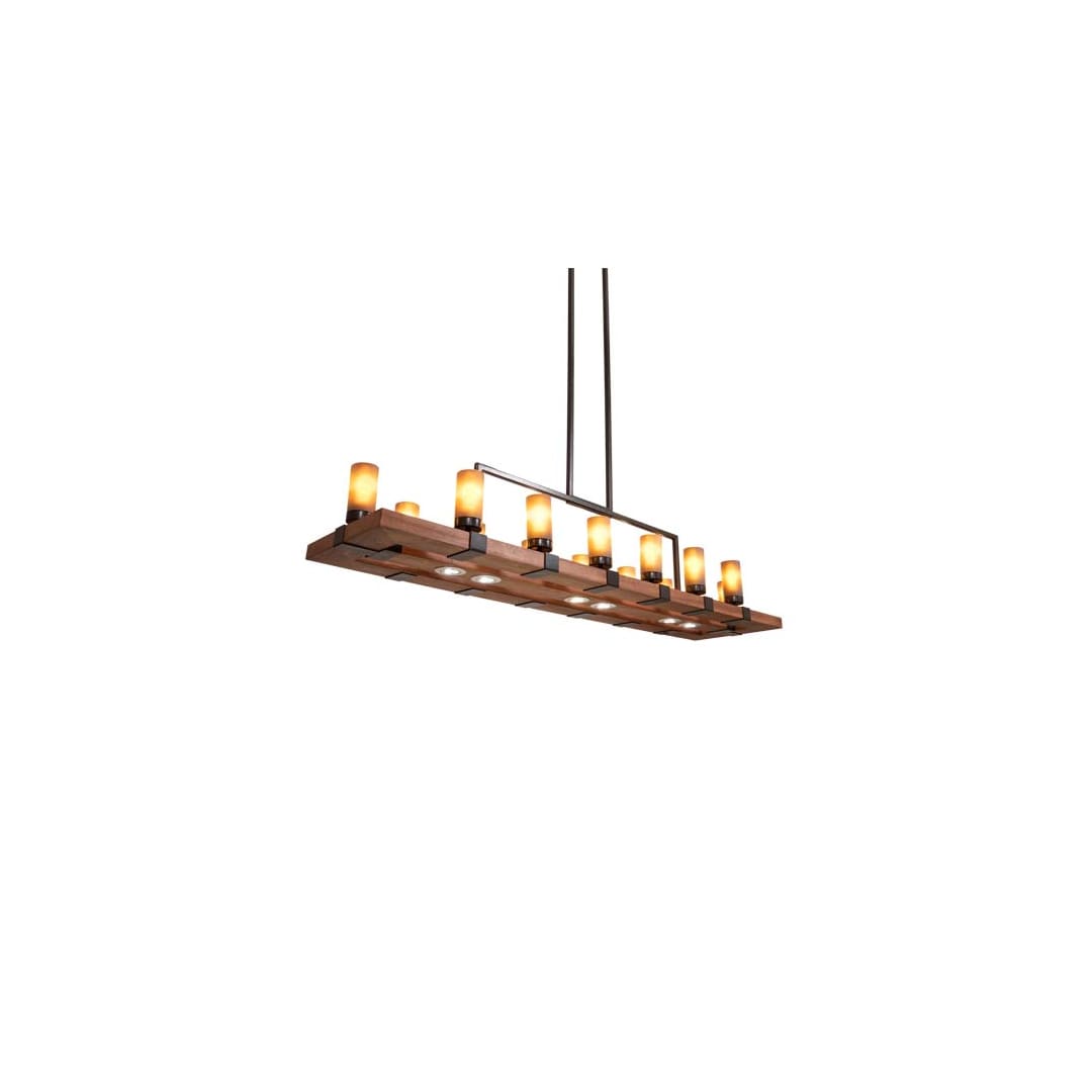 Long Grand Terrace 14 Light 17" Wide Linear Chandelier