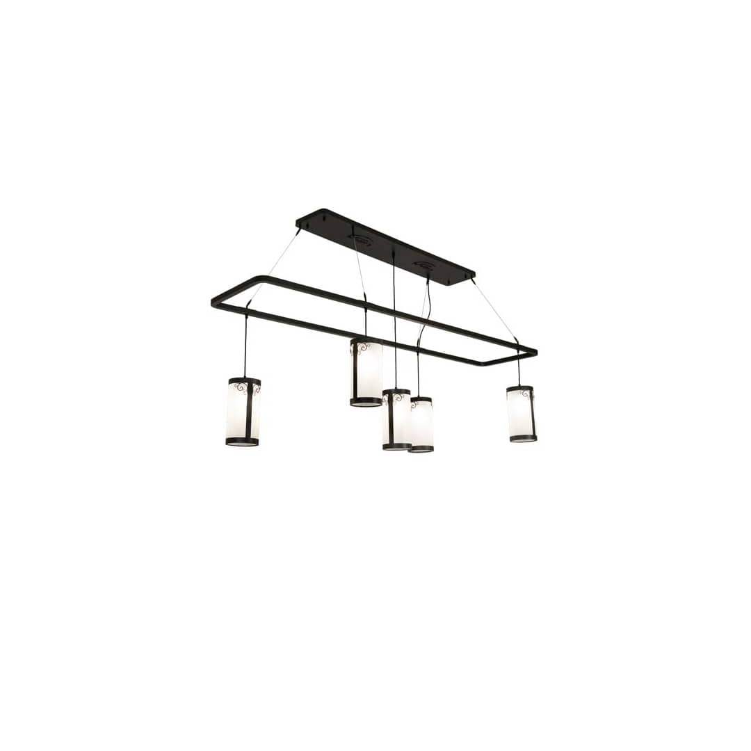 Long Putrelo 5 Light 23" Wide Linear Chandelier