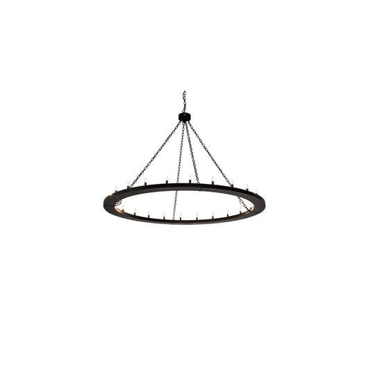 Loxley 24 Light 72" Wide Taper Candle Ring Chandelier