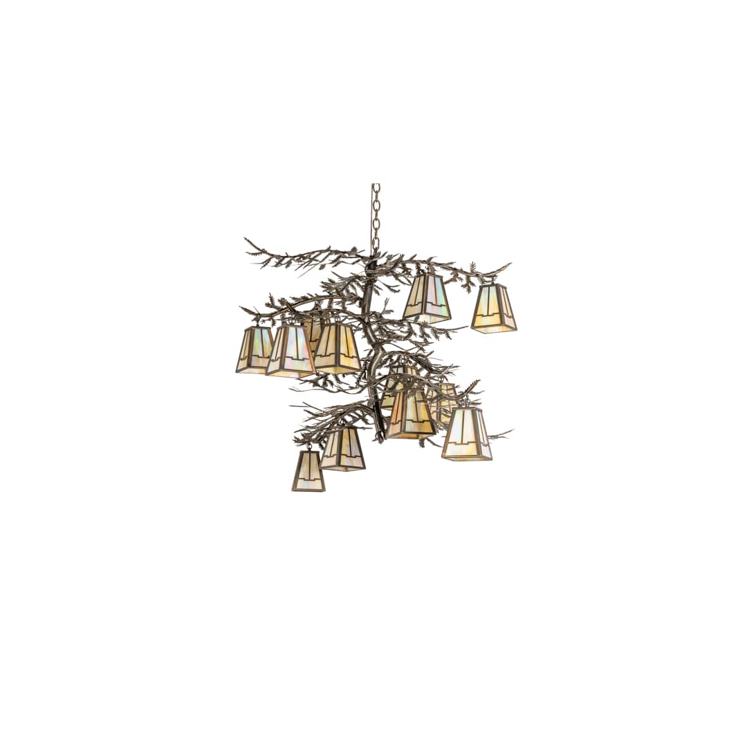 Long Pine Branch 12 Light 40" Wide Chandelier