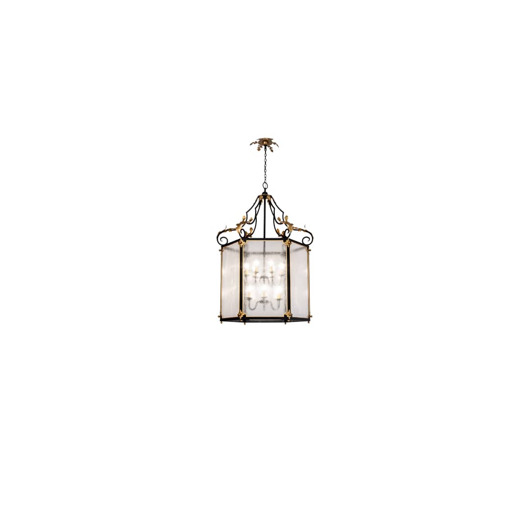 12 Light 48" Wide Taper Candle Pendant