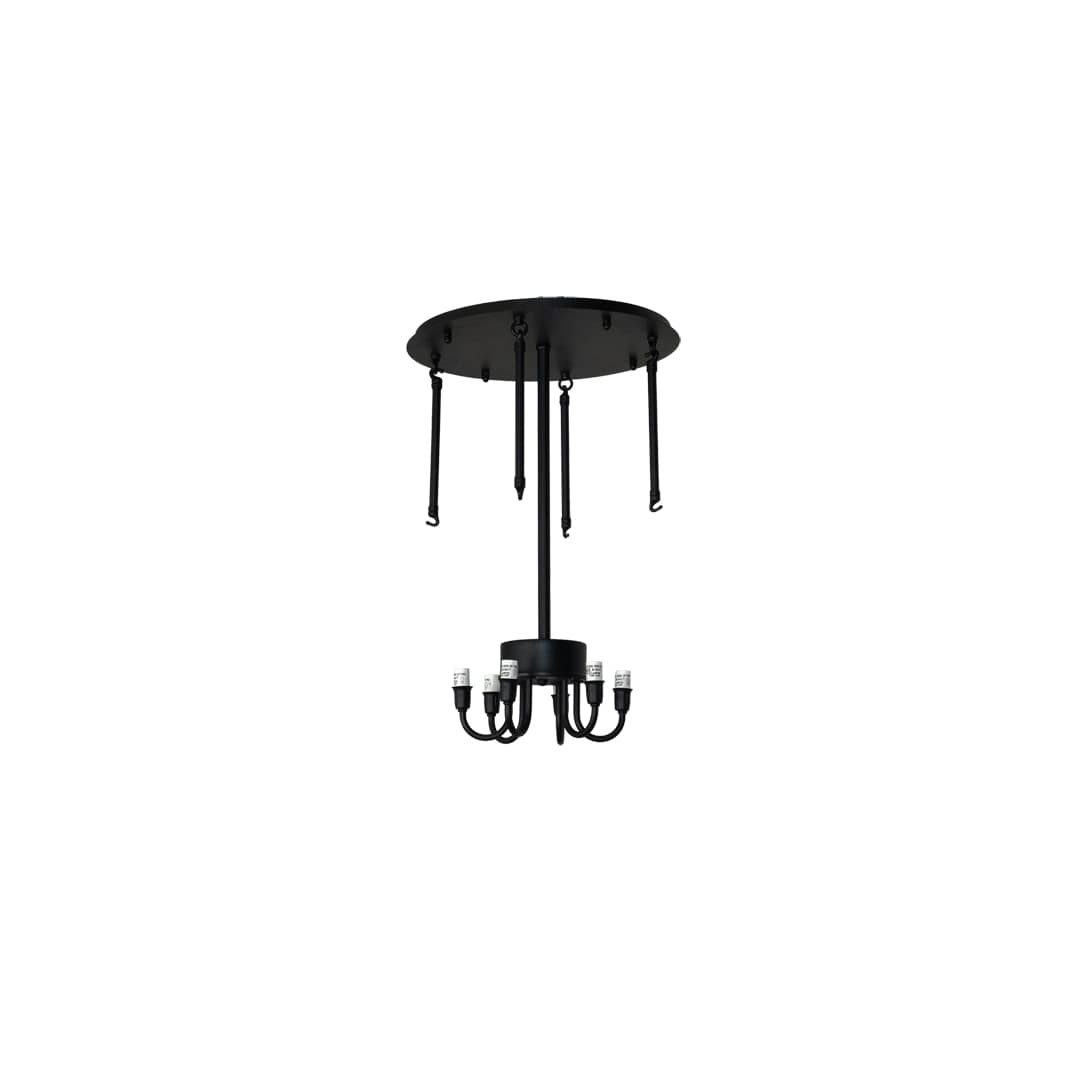 Tuscan Vineyard 6 Light 26" Wide Semi-Flush Drum Ceiling Fixture