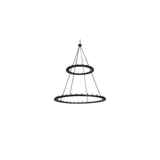 Loxley 48 Light 84" Wide Taper Candle Ring Chandelier