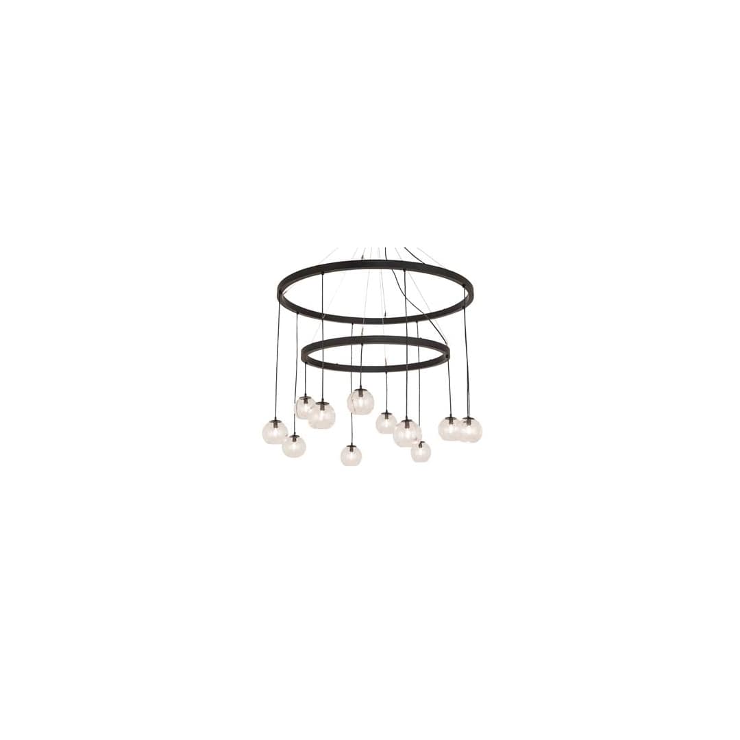 Bola 12 Light 54" Wide Ring Chandelier