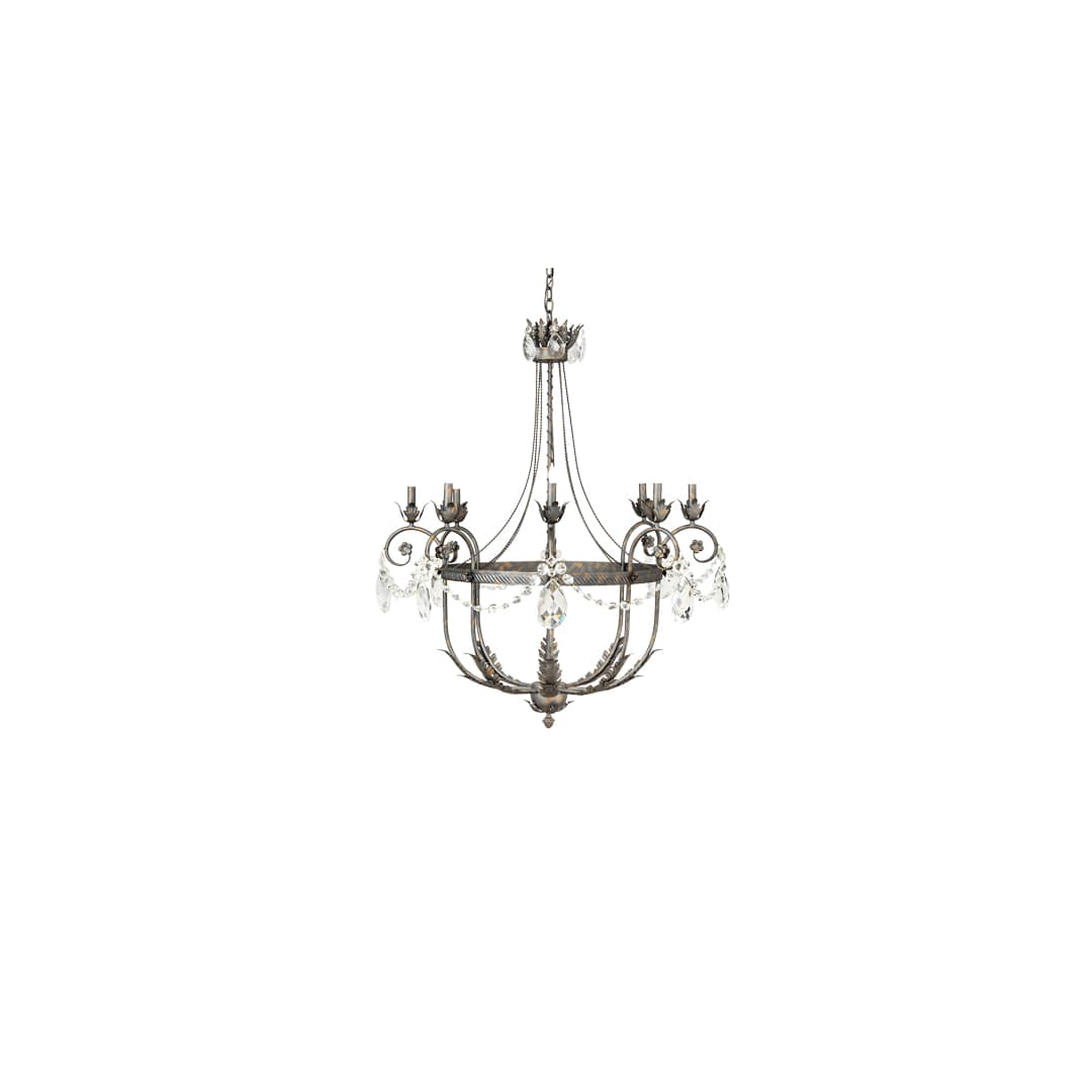 Antonia 8 Light 40" Wide Crystal Candle Style Chandelier