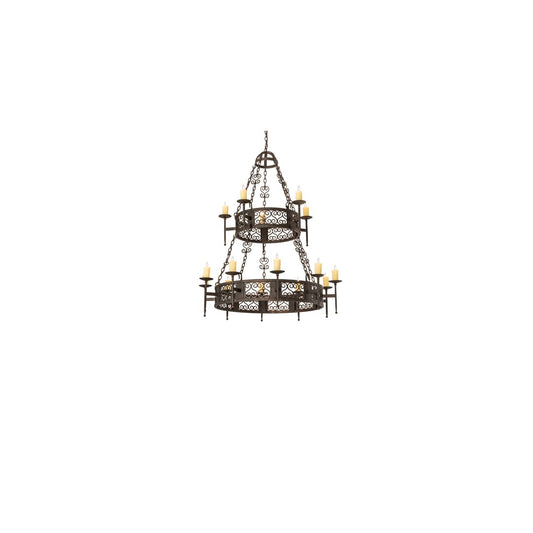 Toscano 15 Light 48" Wide Taper Candle Style Chandelier