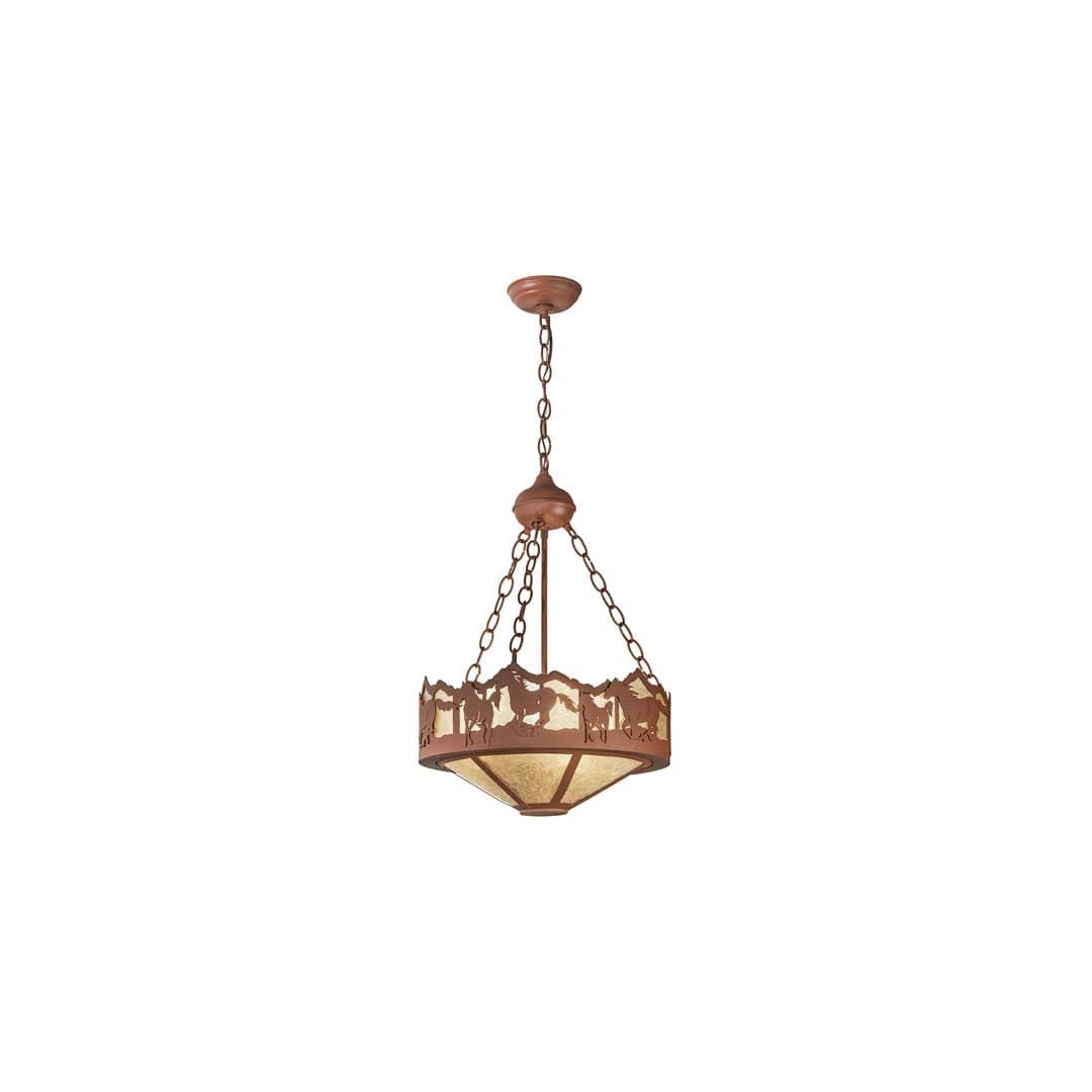 3 Light 16" Wide Pendant