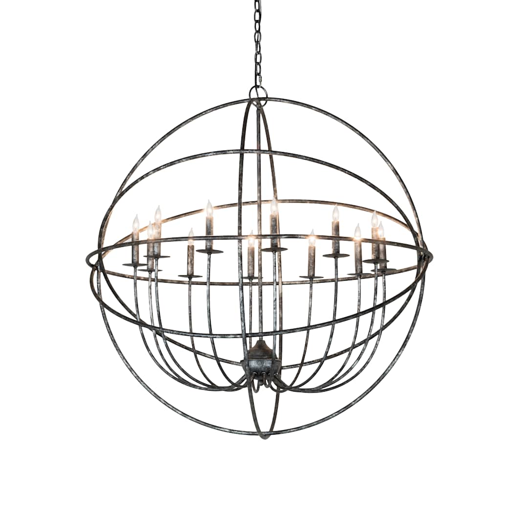 Enerjisi 12 Light 42" Wide Taper Candle Style Chandelier