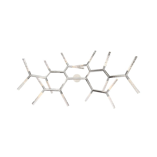 Kryptonite 18 Light 55" Wide LED Abstract Chandelier with Clear Piastra Glass Shades