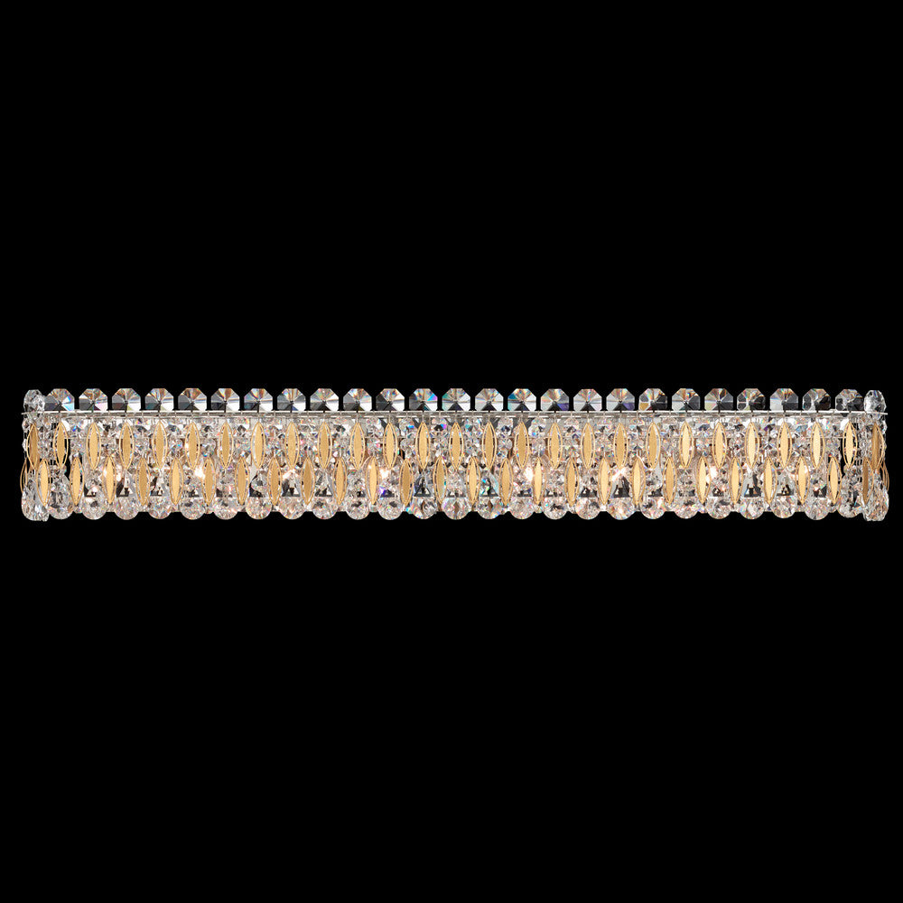 Sarella Bath Vanity, 8-Light, Heirloom Gold, Clear Heritage Crystal, 36.5"W (RS8336N-22H 1J2T93)
