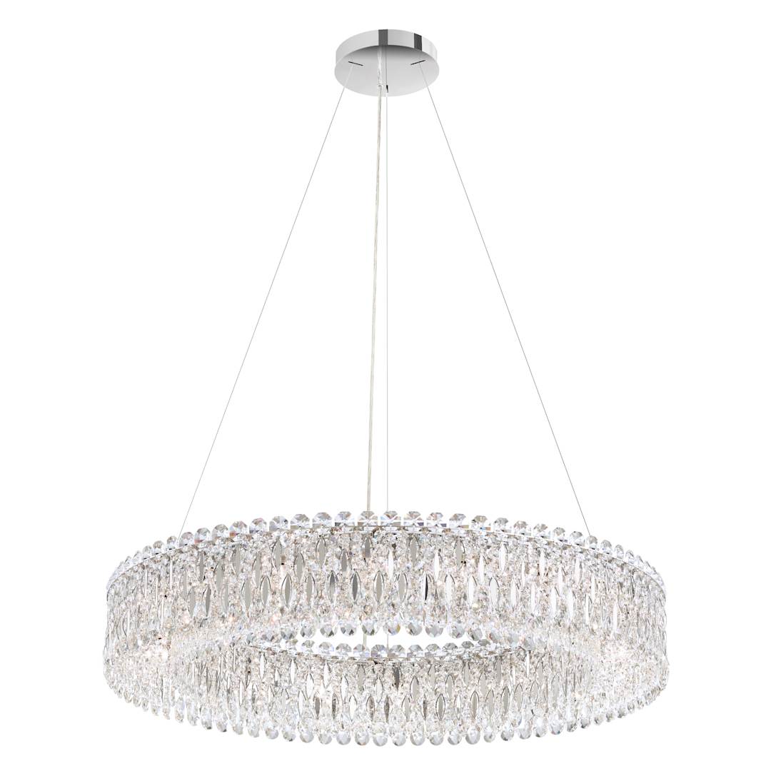 Sarella 18 Light 36" Wide Crystal Pendant with Heritage Crystals