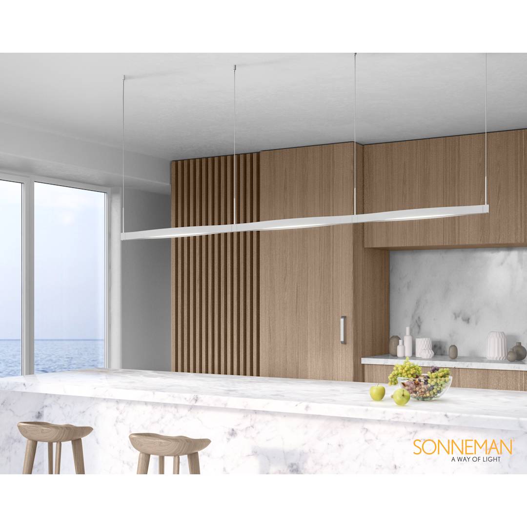 Ola 3 Light 82" Wide LED Linear Chandelier