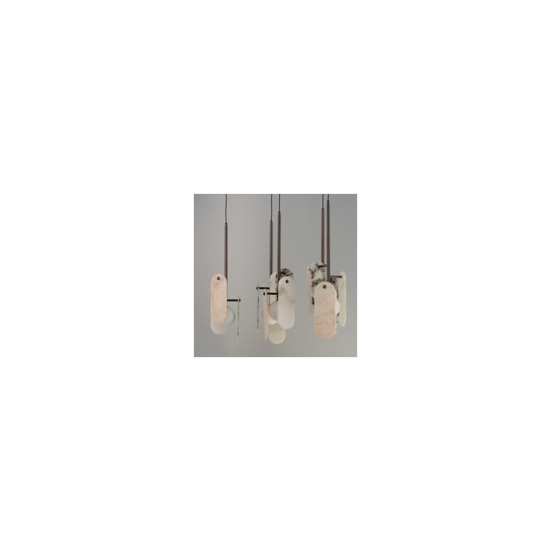 Megalith 5 Light 48" Wide LED Linear Chandelier by Nina Magon