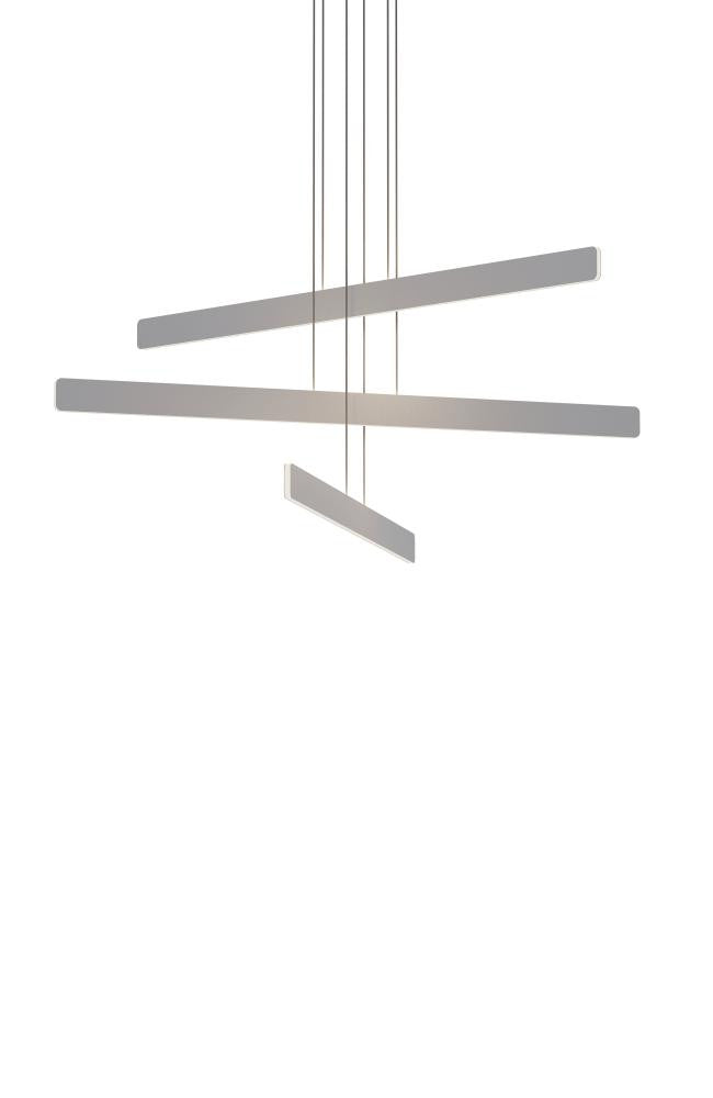 Sub Pendant, 3-Light, Circular, LED, Silver (SUB-C3-SW-SIL 407UFLA)
