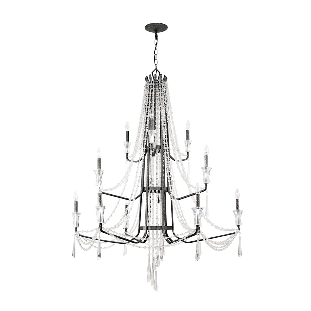 Barcelona 12 Light 44" Wide Crystal Chandelier