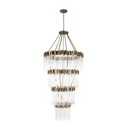 Matrix 30 Light 40" Wide Waterfall Chandelier