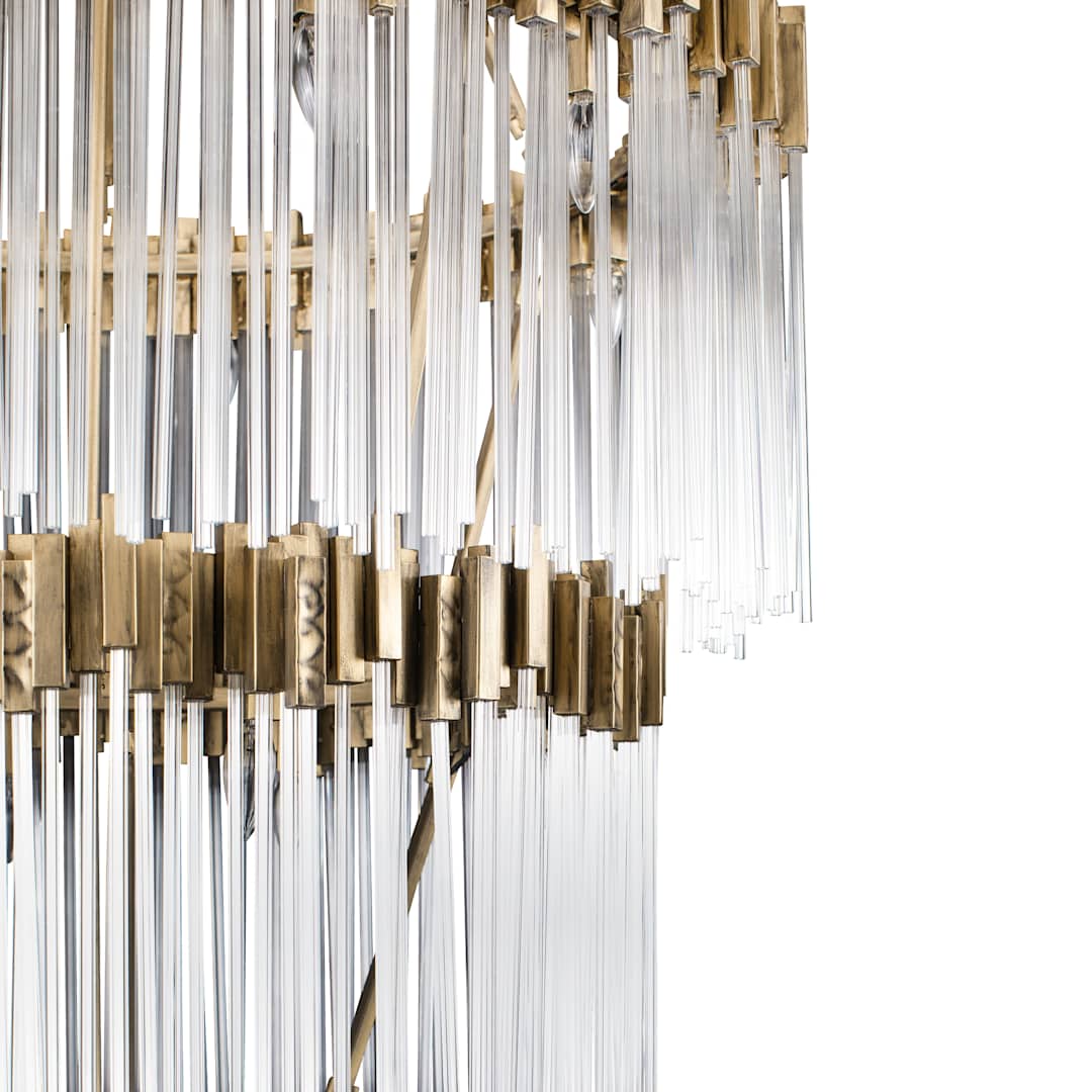 Matrix 30 Light 40" Wide Waterfall Chandelier