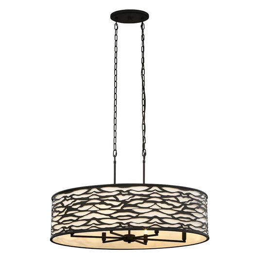 Kato 6 Light 36" Wide Drum Chandelier