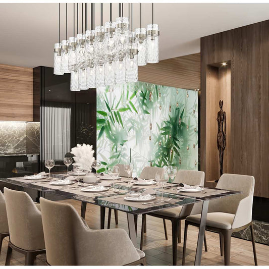 Fontaine 23 Light 21" Wide Linear Chandelier