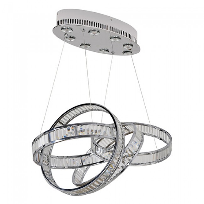 Eight-Light Pendant with Firenze Clear Crystal